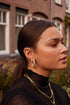 TINY MOON STUDS SILVER